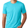 Next Level Mens Fine Jersey Short Sleeve Crewneck T-Shirt - Tahiti Blue