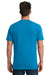 Next Level 3600 Mens Fine Jersey Short Sleeve Crewneck T-Shirt Turquoise Blue Back