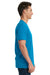 Next Level 3600 Mens Fine Jersey Short Sleeve Crewneck T-Shirt Turquoise Blue Side