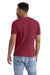 Next Level 3600SW Mens Soft Wash Short Sleeve Crewneck T-Shirt Cardinal Red Back