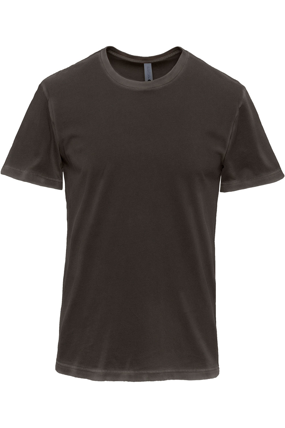 Next Level 3600SW Mens Soft Wash Short Sleeve Crewneck T-Shirt Graphite Black Flat Front