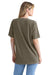 Next Level 3600SW Mens Soft Wash Short Sleeve Crewneck T-Shirt Military Green Back