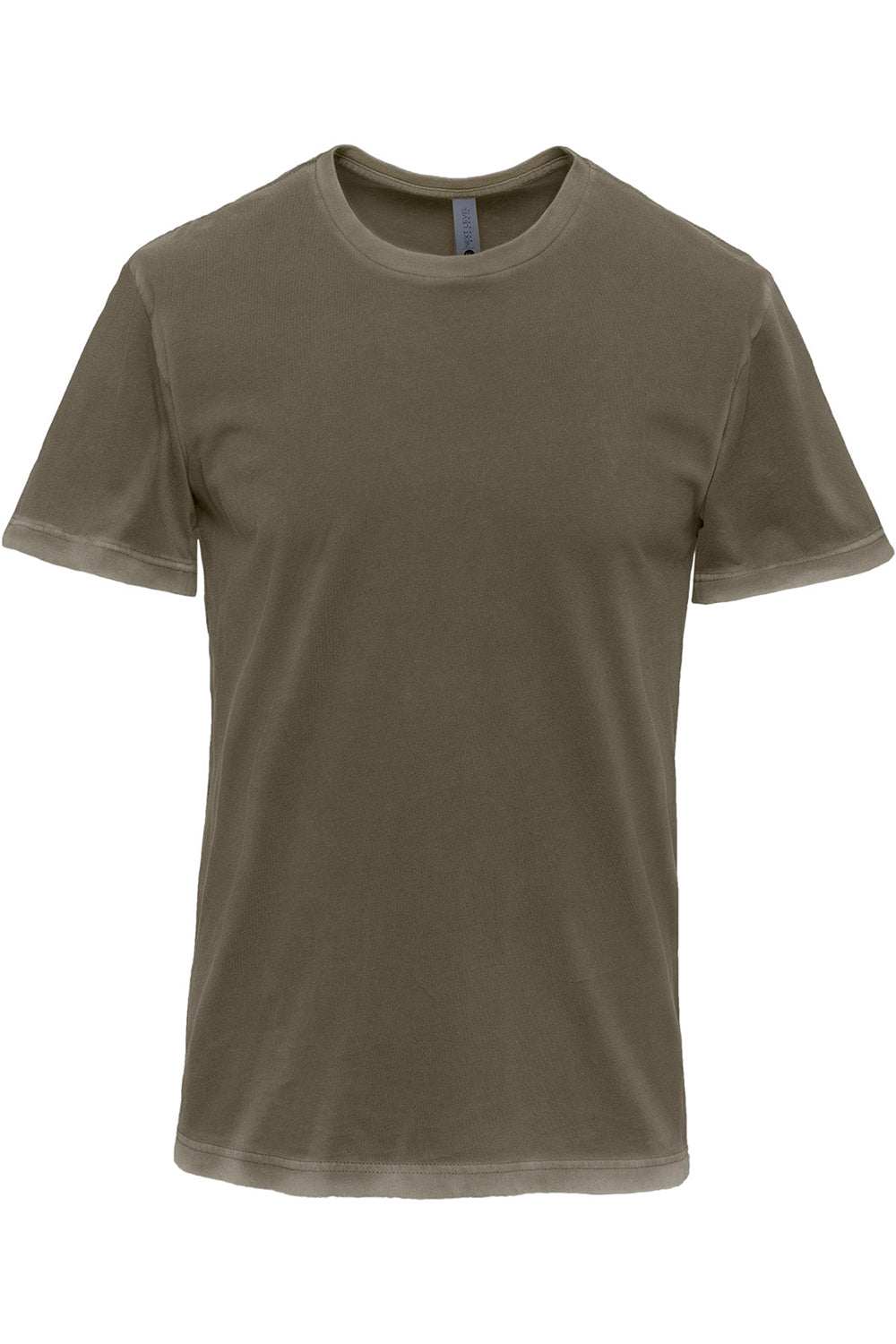 Next Level 3600SW Mens Soft Wash Short Sleeve Crewneck T-Shirt Military Green Flat Front