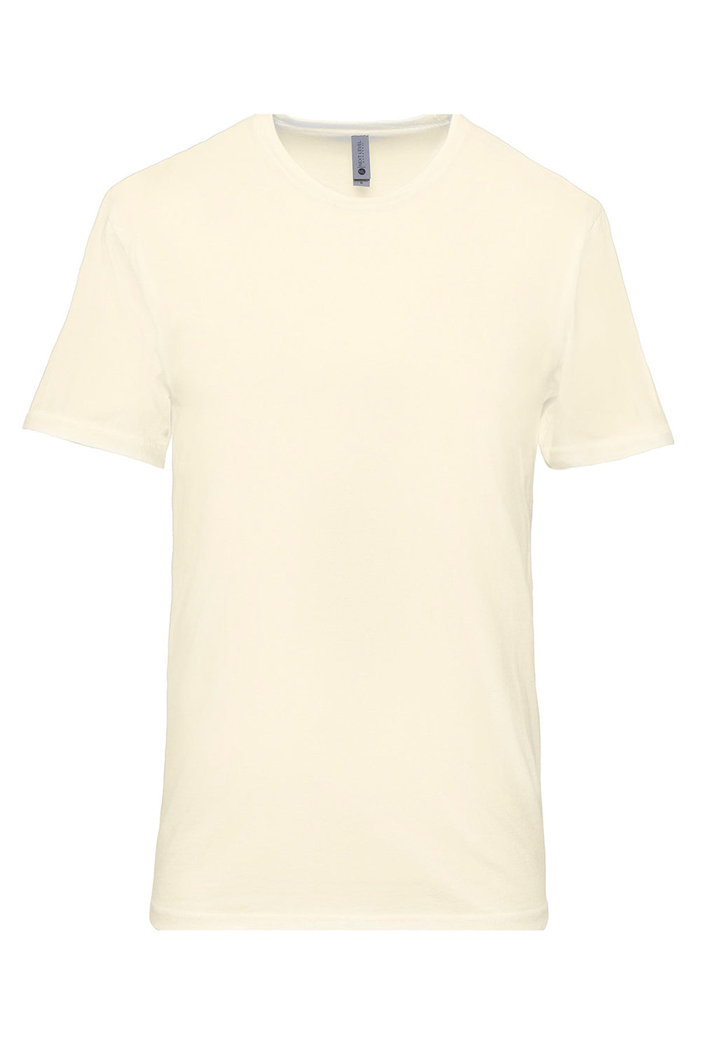 Next Level 3600SW Mens Soft Wash Short Sleeve Crewneck T-Shirt Natural Flat Front
