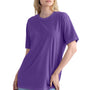 Next Level Mens Soft Wash Short Sleeve Crewneck T-Shirt - Purple Rush