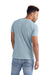 Next Level 3600SW Mens Soft Wash Short Sleeve Crewneck T-Shirt Stonewashed Denim Blue Back