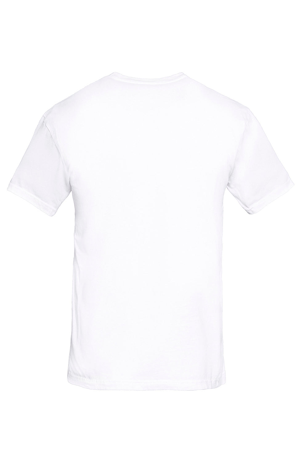 Next Level 3600SW Mens Soft Wash Short Sleeve Crewneck T-Shirt White Flat Back