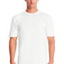 Next Level Mens Long Body Jersey Short Sleeve Crewneck T-Shirt - White