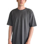 Next Level Mens Long Body Jersey Short Sleeve Crewneck T-Shirt - Heavy Metal Grey