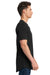 Next Level 3602 Mens Long Body Jersey Short Sleeve Crewneck T-Shirt Black Side