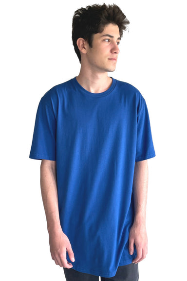 Next Level 3602 Mens Long Body Jersey Short Sleeve Crewneck T-Shirt Royal Blue Front