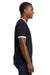 Next Level 3604 Fine Jersey Ringer Short Sleeve Crewneck T-Shirt Black/Natural Side