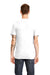 Next Level 3605 Mens Fine Jersey Short Sleeve Crewneck T-Shirt w/ Pocket White Back