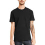 Next Level Mens Fine Jersey Short Sleeve Crewneck T-Shirt w/ Pocket - Black