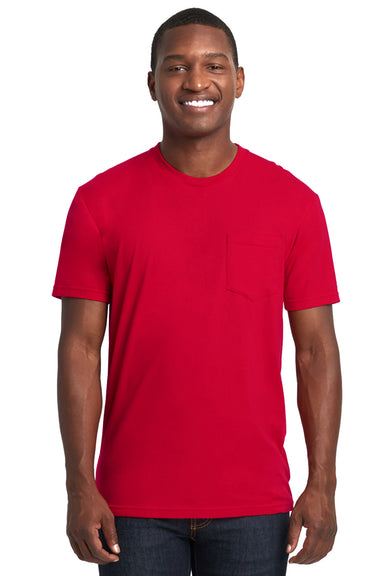 Next Level 3605 Fine Jersey Short Sleeve Crewneck T-Shirt w/ Pocket Red Front
