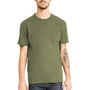Next Level Mens Fine Jersey Short Sleeve Crewneck T-Shirt w/ Pocket - Military Green - Closeout