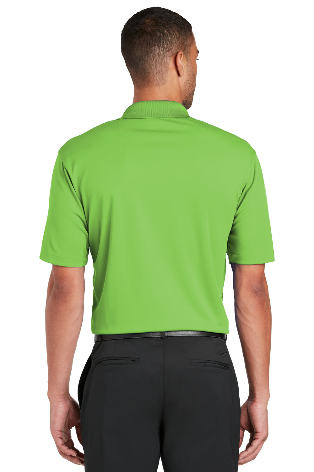 Nike 363807 Mens Dri-Fit Moisture Wicking Short Sleeve Polo Shirt Action Green Back