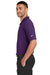 Nike 363807 Mens Dri-Fit Moisture Wicking Short Sleeve Polo Shirt Purple Side