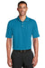 Nike 363807 Mens Dri-Fit Moisture Wicking Short Sleeve Polo Shirt Tidal Blue Front