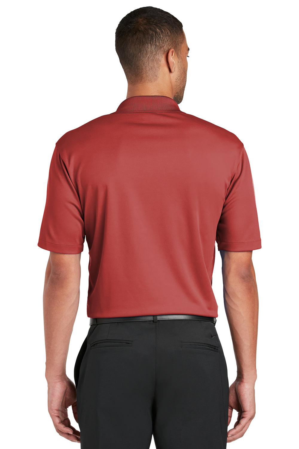 Nike 363807 Mens Dri-Fit Moisture Wicking Short Sleeve Polo Shirt Varsity Red Back
