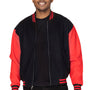Threadfast Apparel Mens Legend Full Zip Jacket - Black/Red