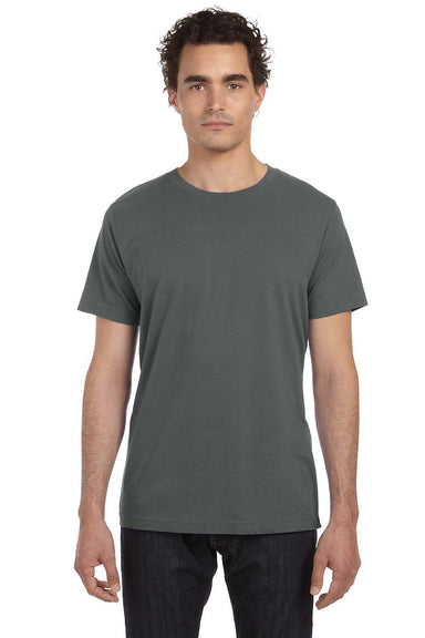 Bella + Canvas 3650 Mens Short Sleeve Crewneck T-Shirt Asphalt Grey Front