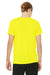 Bella + Canvas 3650 Mens Short Sleeve Crewneck T-Shirt Neon Yellow Back