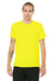 Bella + Canvas 3650 Mens Short Sleeve Crewneck T-Shirt Neon Yellow Front