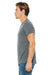 Bella + Canvas 3650 Mens Short Sleeve Crewneck T-Shirt Charcoal Grey Marble Side