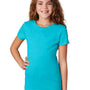 Next Level Youth Princess CVC Jersey Short Sleeve Crewneck T-Shirt - Bondi Blue