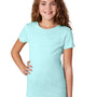 Next Level Youth Princess CVC Jersey Short Sleeve Crewneck T-Shirt - Ice Blue