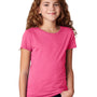 Next Level Youth Princess CVC Jersey Short Sleeve Crewneck T-Shirt - Raspberry Pink