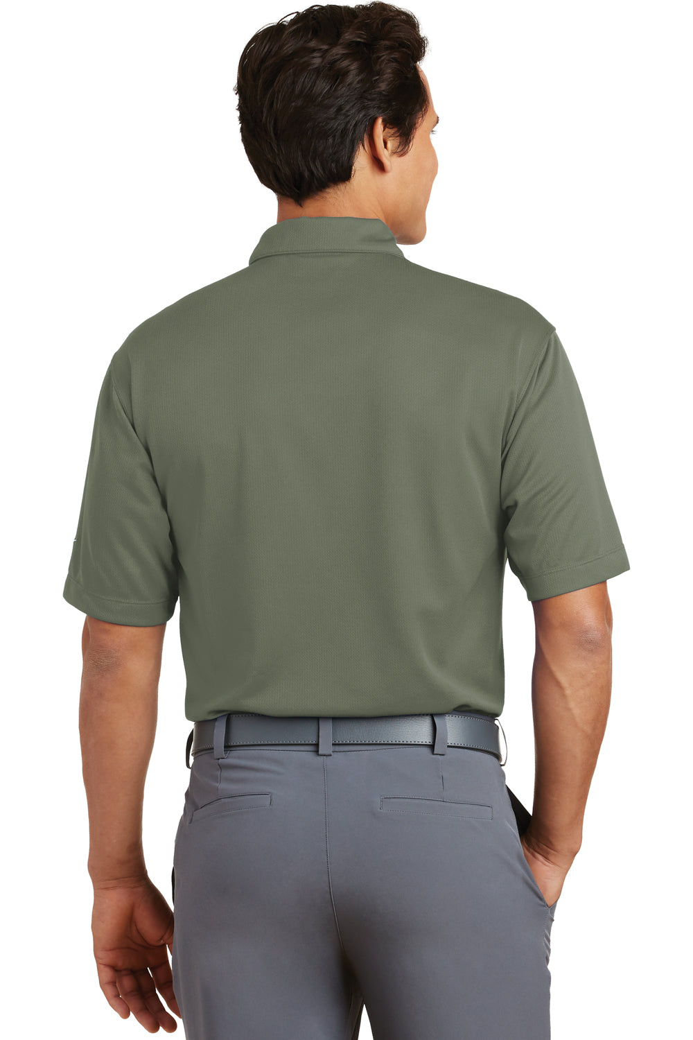 Nike 373749 Mens Dri-Fit Moisture Wicking Short Sleeve Polo Shirt Lichen Green Back