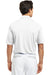 Nike 378453 Mens Dri-Fit Moisture Wicking Short Sleeve Polo Shirt White Back