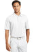 Nike 378453 Mens Dri-Fit Moisture Wicking Short Sleeve Polo Shirt White Front