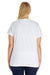 LAT 3804 Womens Premium Jersey Short Sleeve Scoop Neck T-Shirt White Back