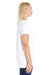 LAT 3804 Womens Premium Jersey Short Sleeve Scoop Neck T-Shirt White Side