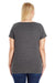 LAT 3807 Womens Premium Jersey Short Sleeve V-Neck T-Shirt Smoke Grey Back