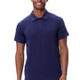 Threadfast Apparel Mens Impact Short Sleeve Polo Shirt - Navy Blue