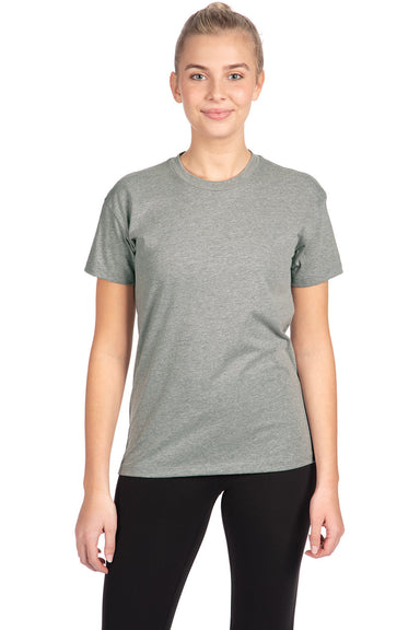 Next Level 3910NL Womens Relaxed Short Sleeve Crewneck T-Shirt Heather Grey Front