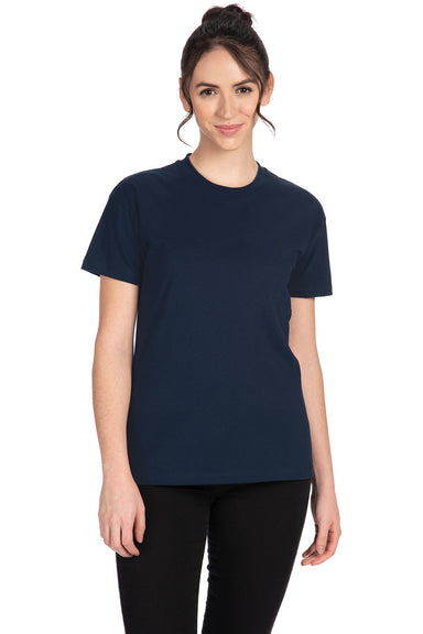 Next Level 3910NL Womens Relaxed Short Sleeve Crewneck T-Shirt Midnight Navy Blue Front