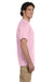 Fruit Of The Loom 3931 Mens HD Jersey Short Sleeve Crewneck T-Shirt Classic Pink Side