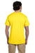 Fruit Of The Loom 3931 Mens HD Jersey Short Sleeve Crewneck T-Shirt Yellow Back