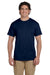 Fruit Of The Loom 3931 Mens HD Jersey Short Sleeve Crewneck T-Shirt Navy Blue Front