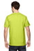 Fruit Of The Loom 3931 Mens HD Jersey Short Sleeve Crewneck T-Shirt Safety Green Back
