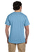 Fruit Of The Loom 3931 Mens HD Jersey Short Sleeve Crewneck T-Shirt Light Blue Back