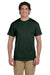 Fruit Of The Loom 3931 Mens HD Jersey Short Sleeve Crewneck T-Shirt Forest Green Front