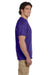 Fruit Of The Loom 3931 Mens HD Jersey Short Sleeve Crewneck T-Shirt Deep Purple Side