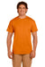 Fruit Of The Loom 3931 Mens HD Jersey Short Sleeve Crewneck T-Shirt Tennessee Orange Front
