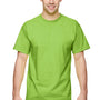 Fruit Of The Loom Mens HD Jersey Short Sleeve Crewneck T-Shirt - Neon Green